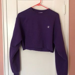 Custom Cropped Chamion Sweatshirt